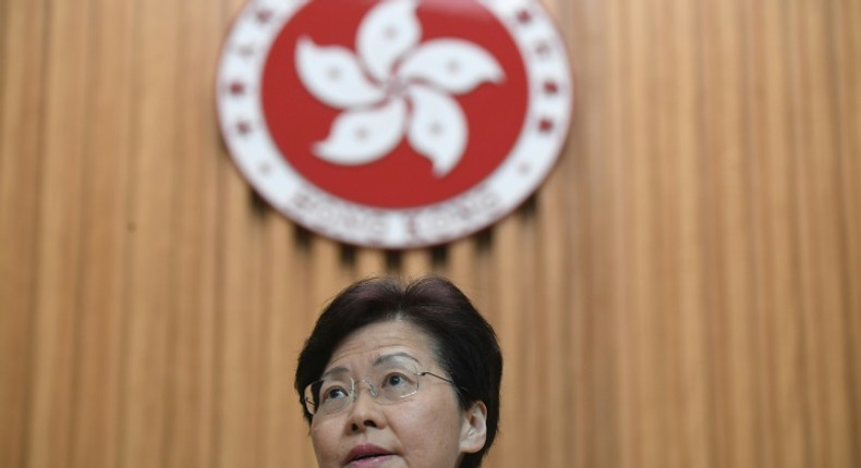 Hong Kong Chief Executive Carrie Lam reported 174 complaints have been made against police since protests began