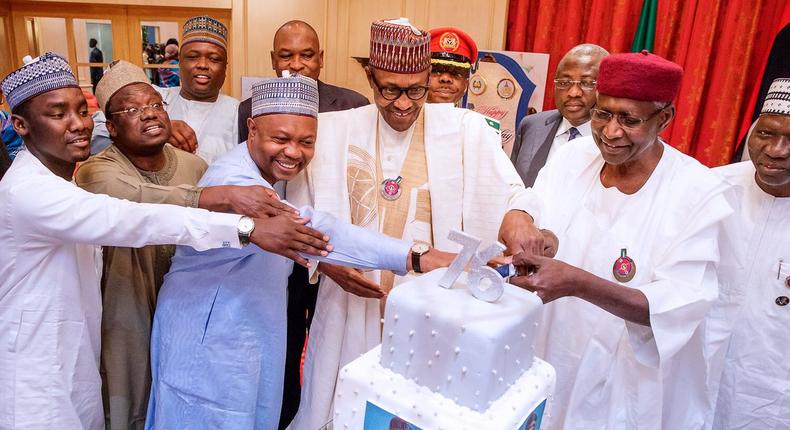 Pictures from Buhari's birthday celebration at the State House