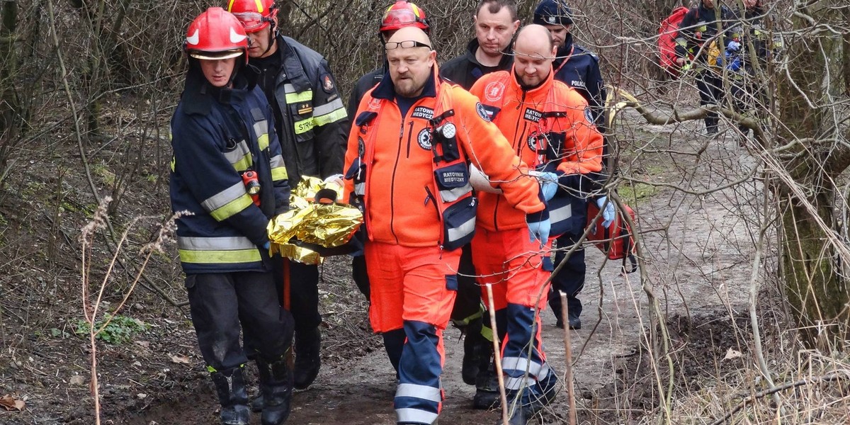 Pijany 20-latek na skałkach Twardowskiego w Krakowie