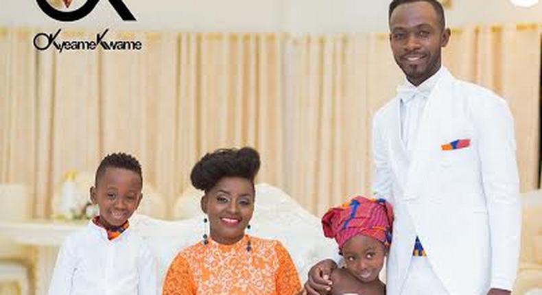 Hiplife artiste Okyeame Kwame shares adorable photos of family