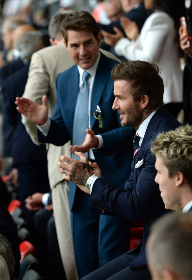 Tom Cruise i David Beckham na Wembley