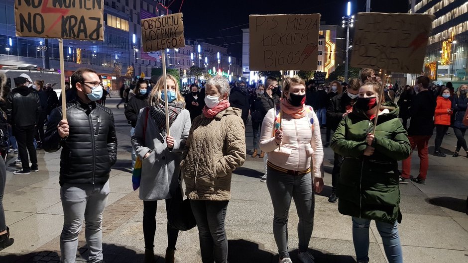 Protest w Katowicach 28 października 2020