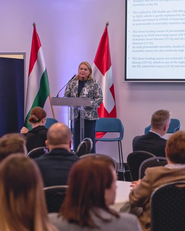 Dr. Bidló Judit,az egészségügy szakmai irányításáért felelős helyettes államtitkár, Belügyminisztérium