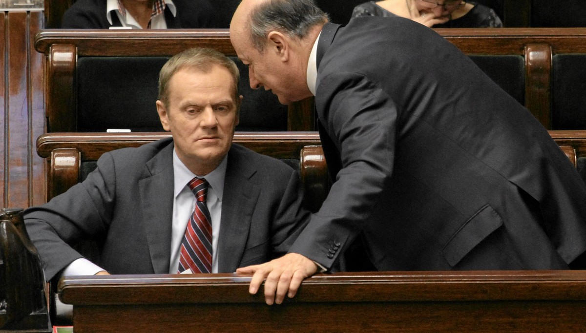 Donald Tusk i Jacek Rostowski w Sejmie