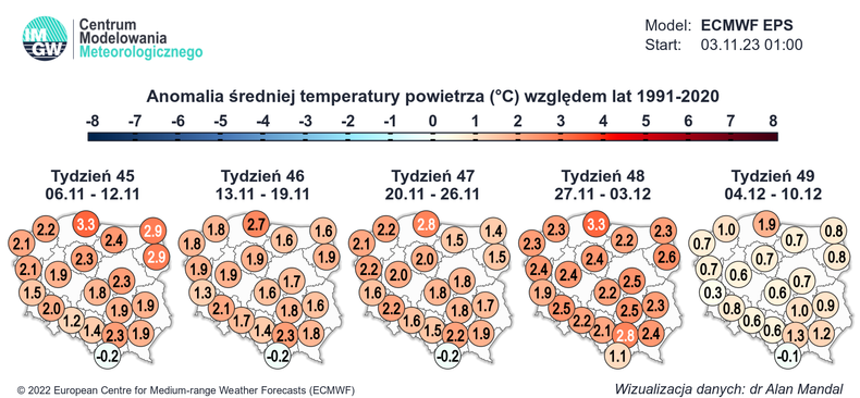 To będzie kolejny miesiąc z temperaturami przekraczającymi normę