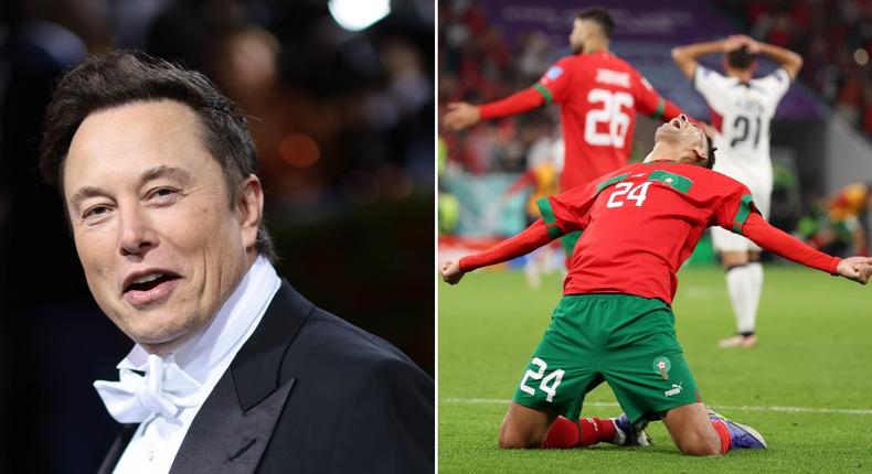 Elon Musk : le propriétaire de Twitter félicite le Maroc après sa victoire éclatante sur le Portugal. Source : Sport Brief.