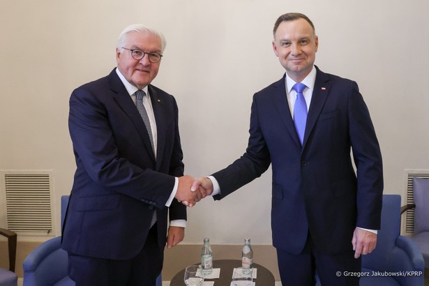 Frank-Walter Steinmeier i Andrzej Duda