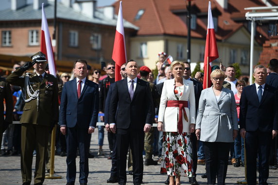 Uroczystość podniesienia flagi państwowej