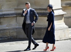 David Beckham i Victoria Beckham zadali szyku na ślubie księcia Harry'ego i Meghan Markle