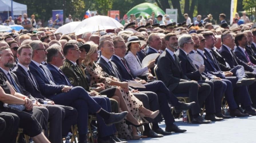 Milan Uhrík na oslavách výročia SNP v roku 2024