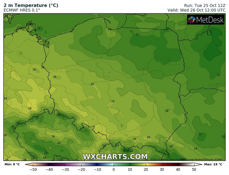 Polska podzieli się na ciepły Śląsk i chłodniejsze Podlasie.