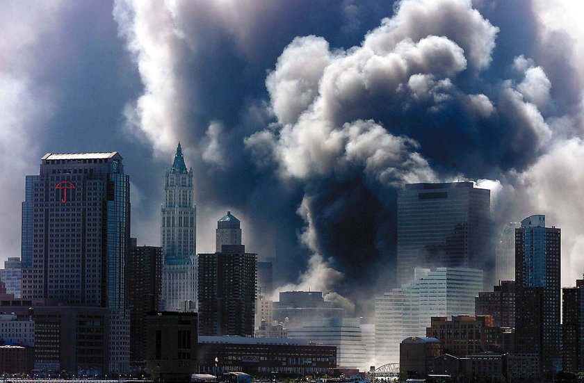 Zdjęcie po 2 zamachu na WTC