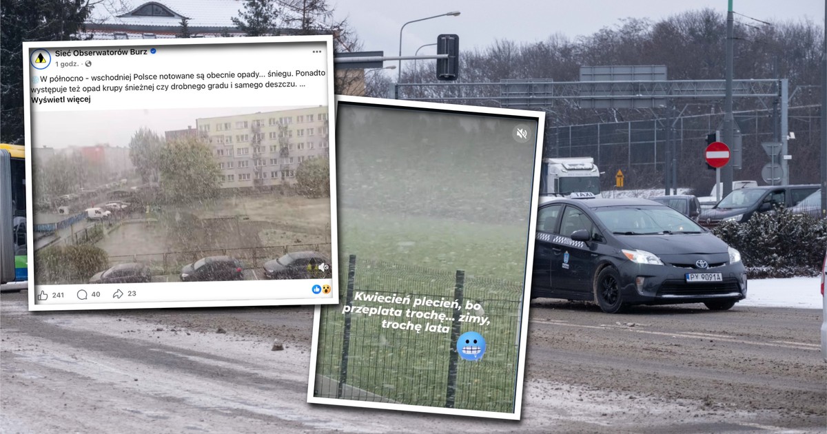 Śnieg w kwietniu w Polsce! Nietypowa zima wróciła zemstą