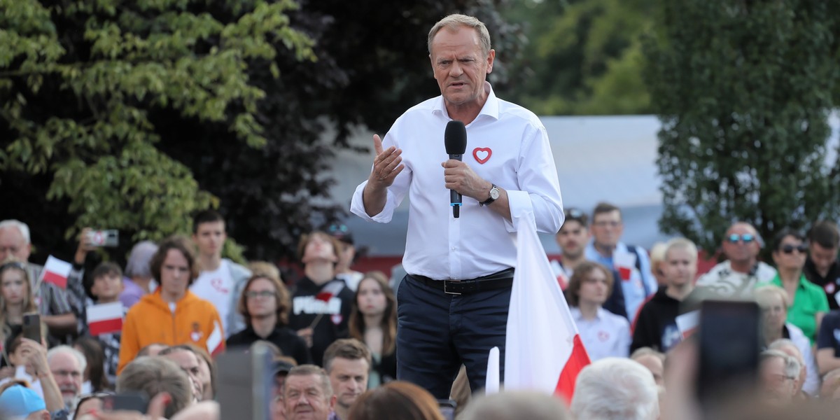 Donald Tusk, przewodniczący Platformy Obywatelskiej