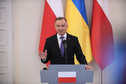  Prezydent RP Andrzej Duda na wspólnej konferencji prasowej z prezydentem Ukrainy