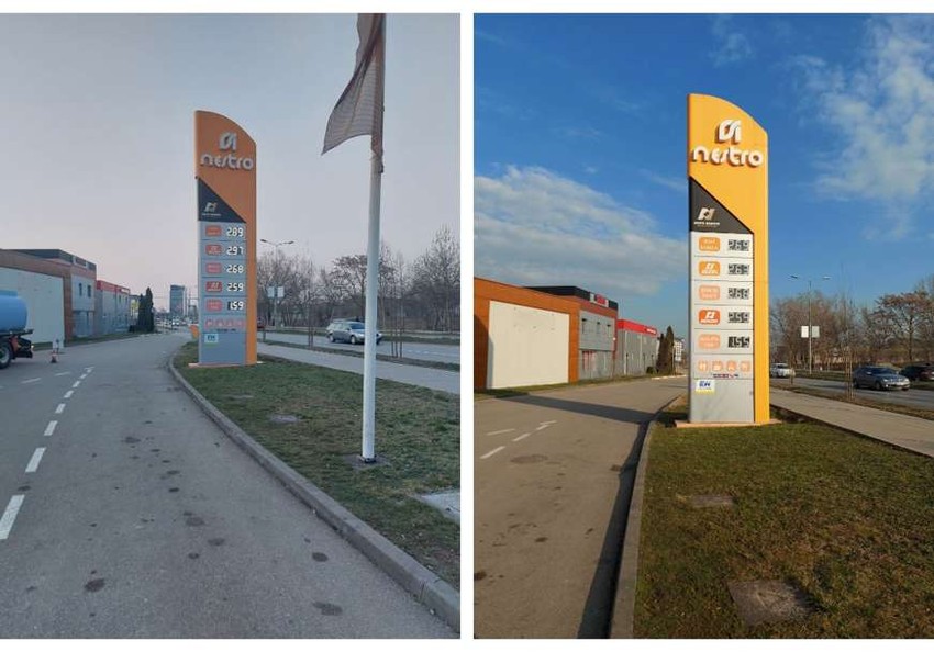 Cene goriva jutros i cene goriva oko 18 časova u Banjaluci