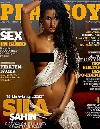Sila Sahin na okładce niemieckiego "Playboya"