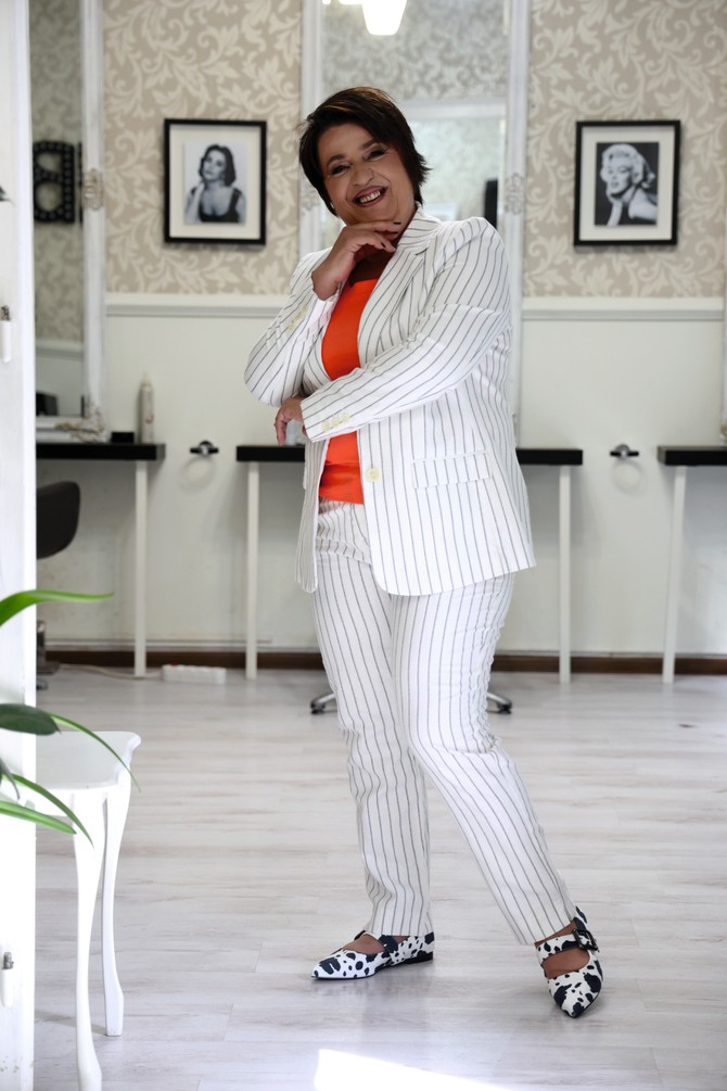 Sako, pantalone i majica „Lindex“, cipele „PS Fashion“