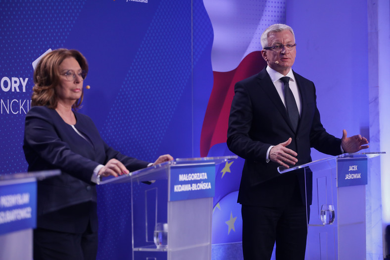 Małgorzata Kidawa-Błońska i Jacek Jaśkowiak w debacie prawyborczej