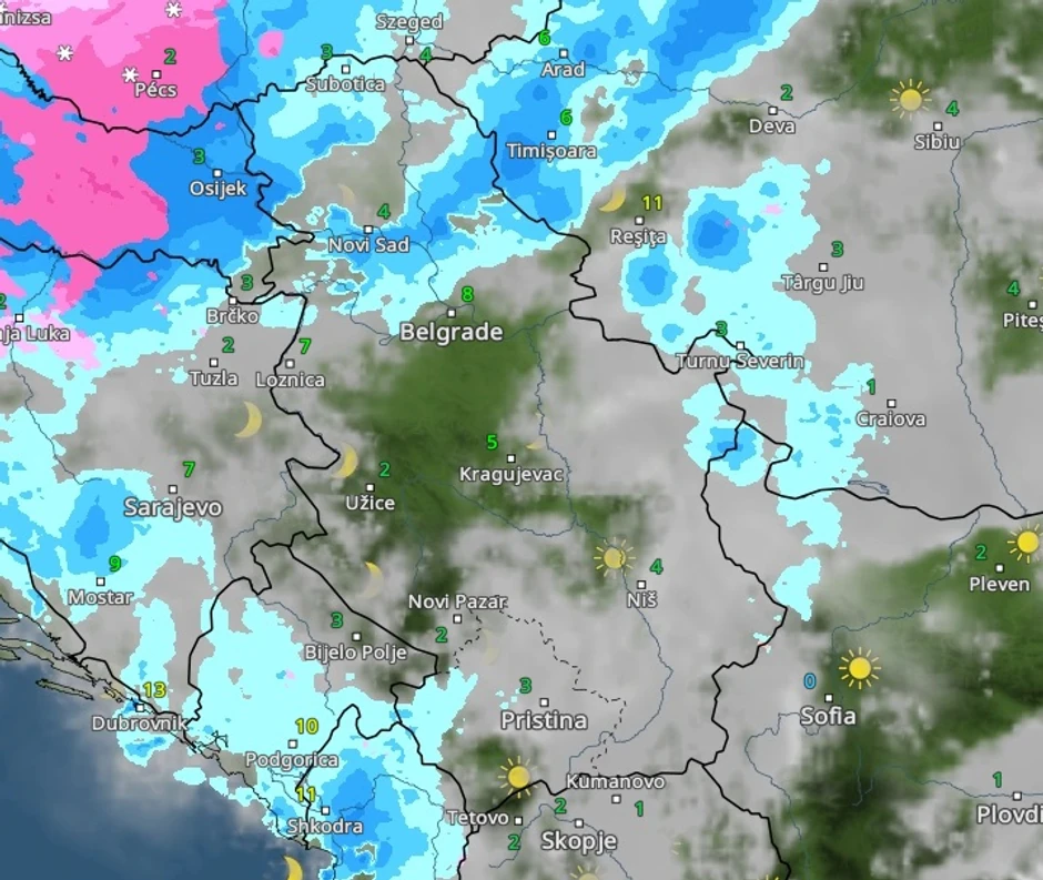 Temperatura 7 ujutru
