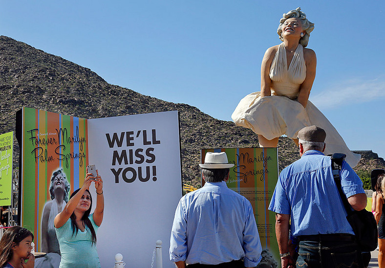 Pomnik Marilyn Monroe w Palm Springs, 2014 r.