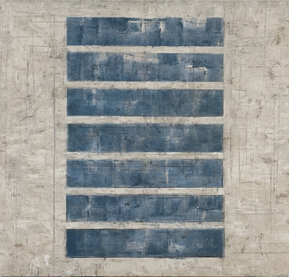 Donkov, Anonimna pojavnost, 2020, akrilik na sargiji, 200x215cm