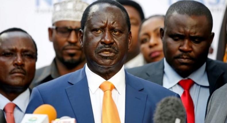 ODM leader Raila Odinga. He called off party's crisis meeting after some party officials failed to show up.