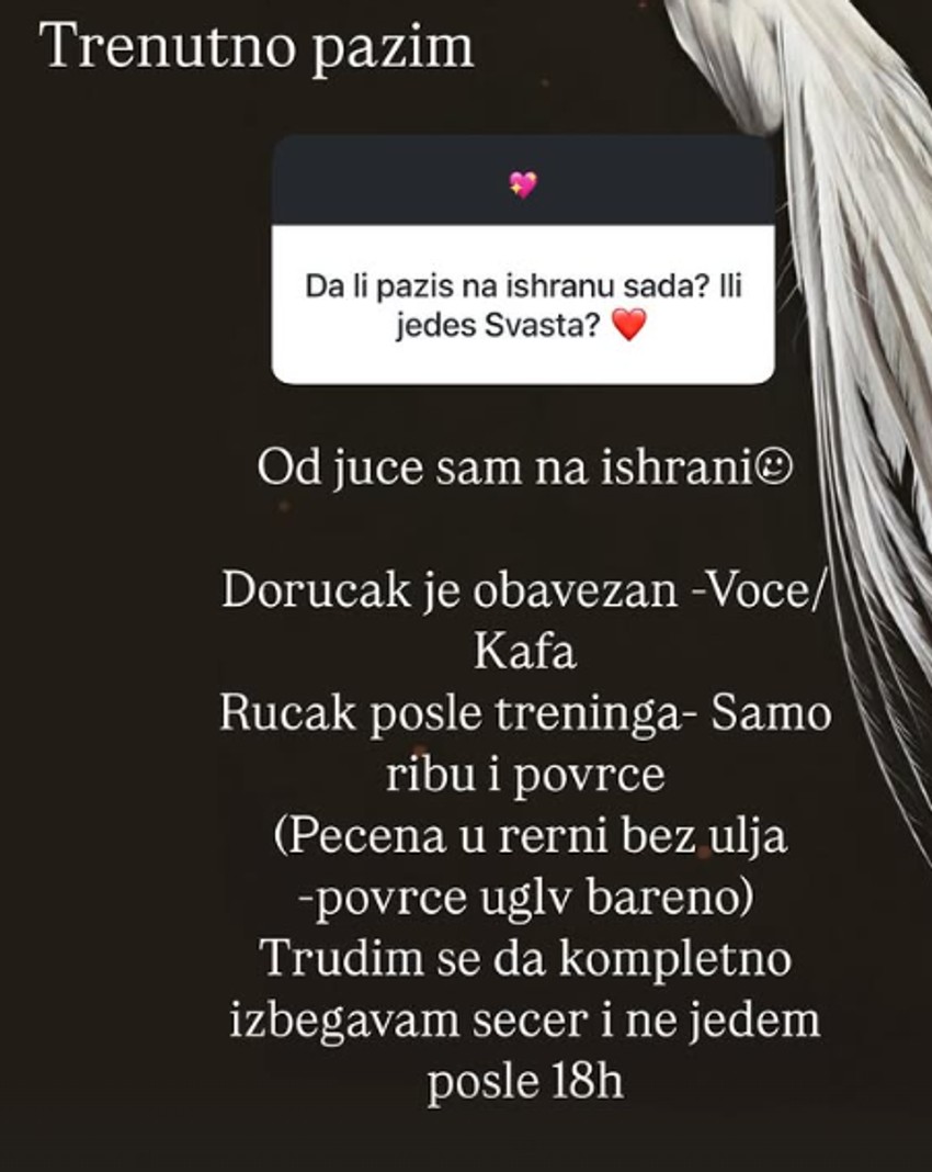 Đina odgovarala pratiocima na Instagramu