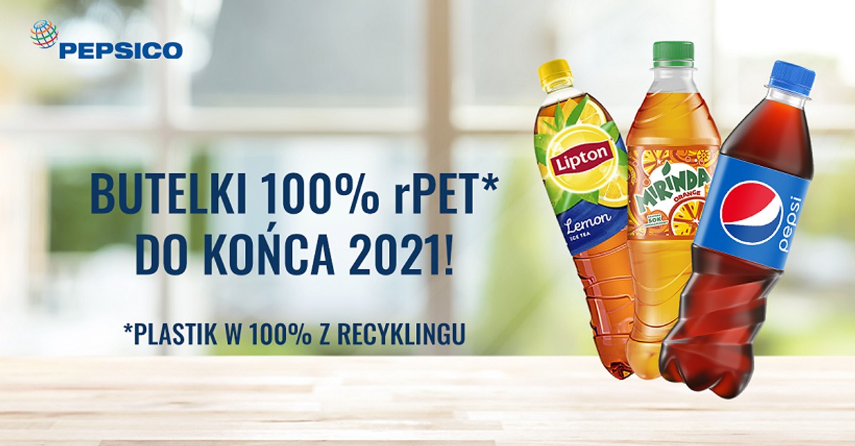 Przełom w Pepsico – butelki pepsi wykonane będą w 100%  z rPET do końca 2021 roku