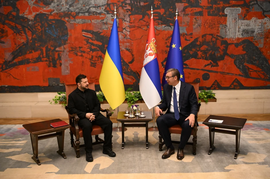 Počeo sastanak Vučića i Zelenskog