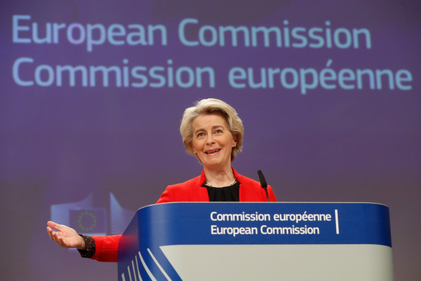 epa10361781 European Commission President Ursula von der Leyen gives a joint press conference with Head of the International Energy Agency on REPowerEU: outlook on EU gas supply in 2023 at the European Commission in Brussels, Belgium, 12 December 2022. EPA/STEPHANIE LECOCQ Dostawca: PAP/EPA.