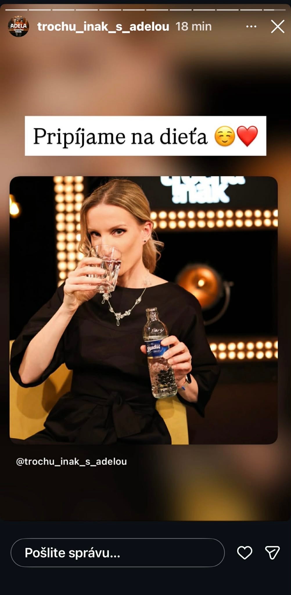 Moderátorka Adela Vinczeová. 