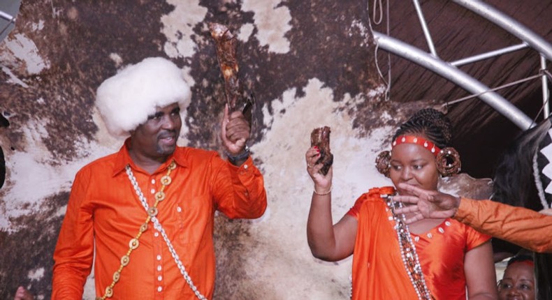 Awkward moment as elder presiding over Waiguru's wedding makes reference to Waiganjo's previous marriage