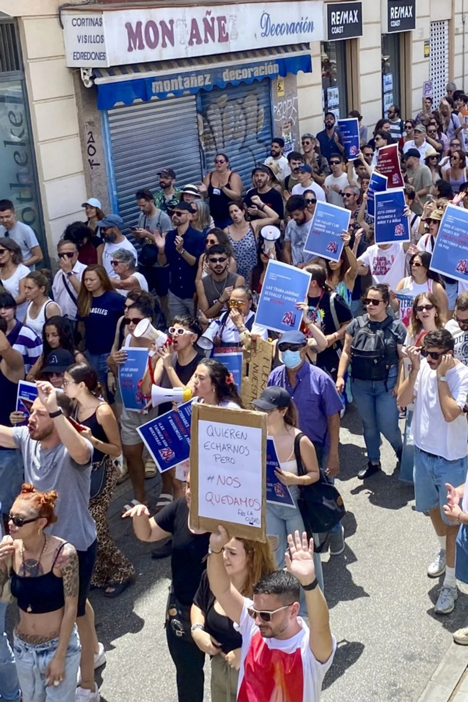 Protesti u Malagi, Španija, zbog masovnog turizma 29. juna