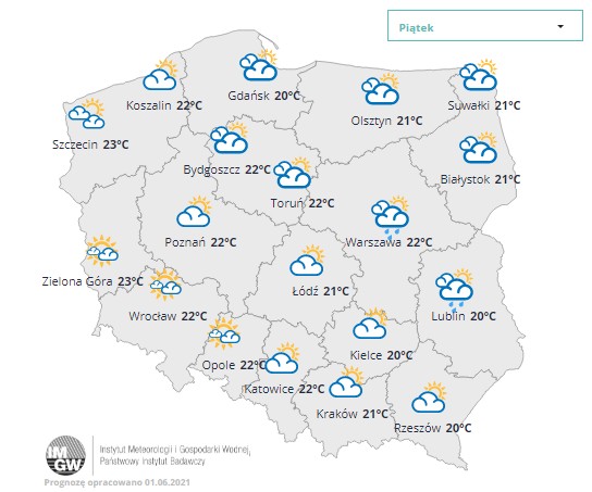 Pogoda, 4 czerwca 2021 r.