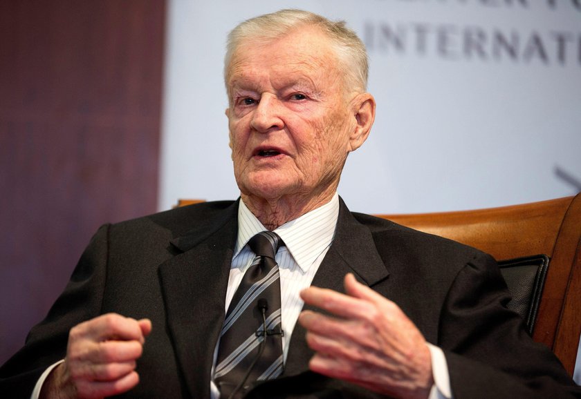 FILE PHOTO - Former U.S. National Security Advisor, Zbigniew Brzezinski, speaks at a forum hosted by