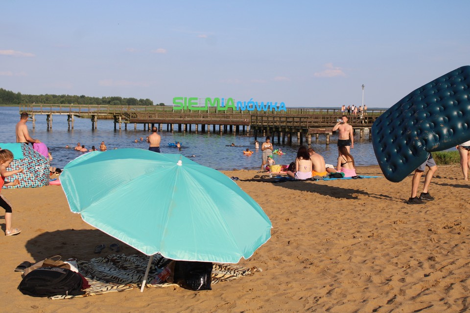 Plaża nad zalewem Siemianówka, Bondary/Rudnia