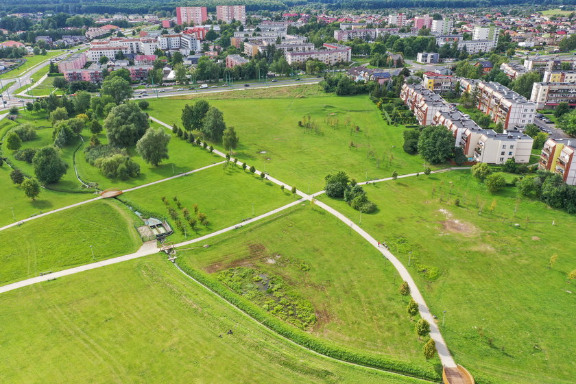 Właśnie w tym miejscu, w  Parku Jaworek w Tychach, powstanie wodny plac zabaw