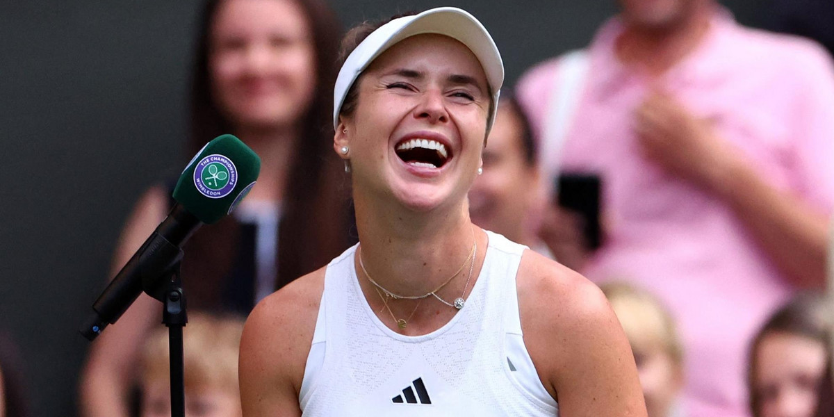 Elina Switolina rozbawiła kibiców na Wimbledonie. 