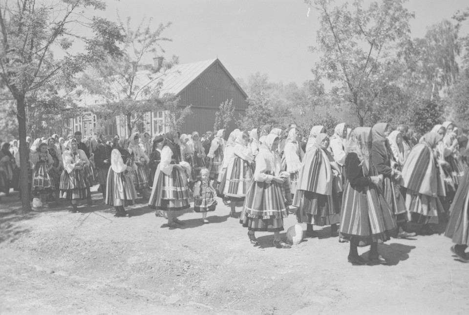 Procesja w Złakowie Kościelnym (woj. łódzkie), 1939 r.
