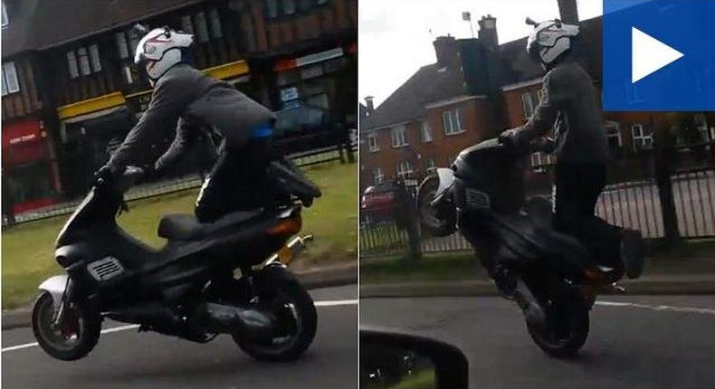 Police on the trail of stunt driver after uploading daring stunt video