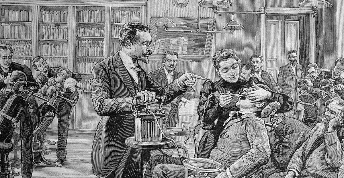Szkoła dentystyczna w Paryżu, 1871 r.