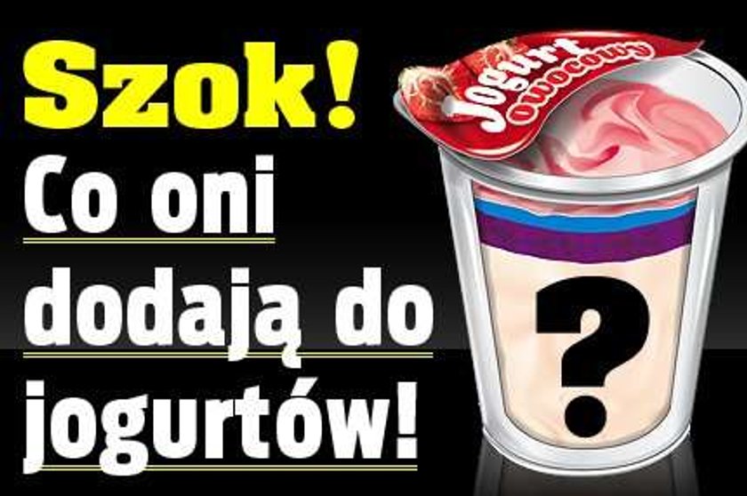 Co oni dodają do jogurtów!