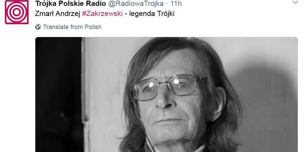 Nie żyje legenda Polskiego Radia 