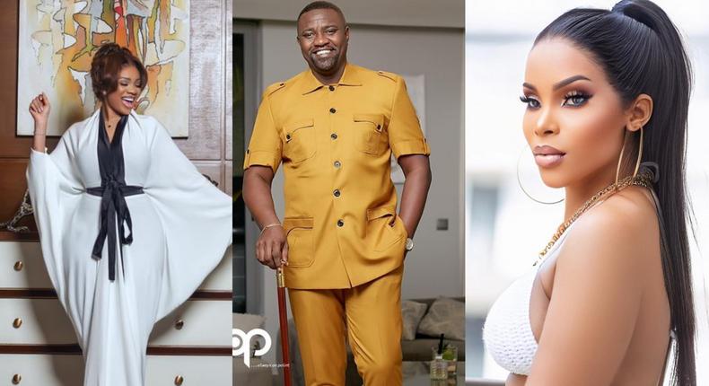 Serwaa Amihere, John Dumelo and Benedicta Gafah