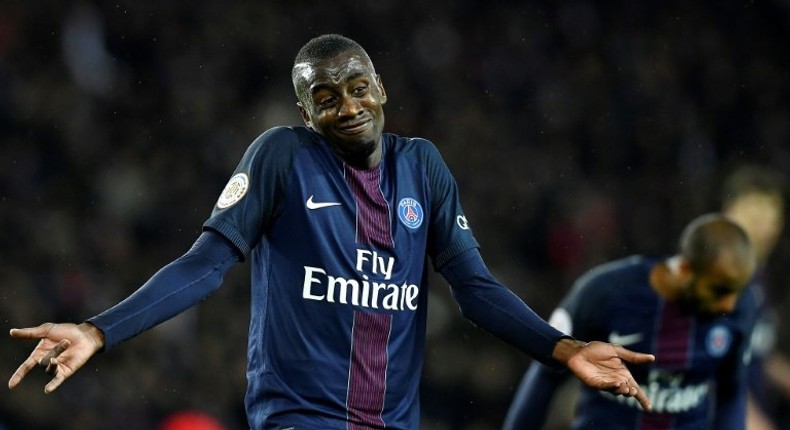 French midfielder Blaise Matuidi, pictured in January 2017, has to undergo a medical examination before he can officially sign on with Juventus in a deal that would earn him 3.5m euros ($4.1m) per season