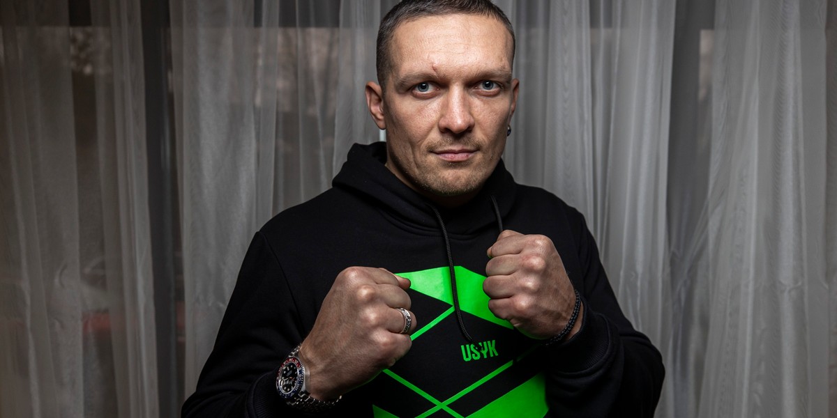 Ołeksandr Usyk przygotowuje się do obrony Kijowa.