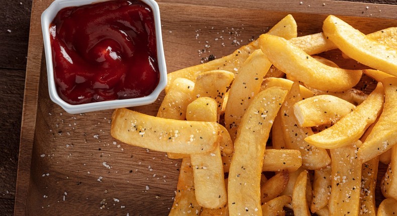 There's no need to defrost frozen french fries before putting them in the air fryer.Todd Taulman / 500px/Getty Images