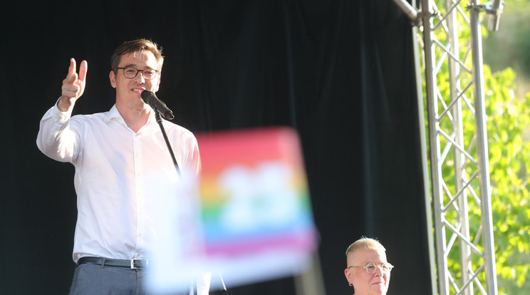 Karácsony Gergely a Pride-on / Fotó: Varga Imre