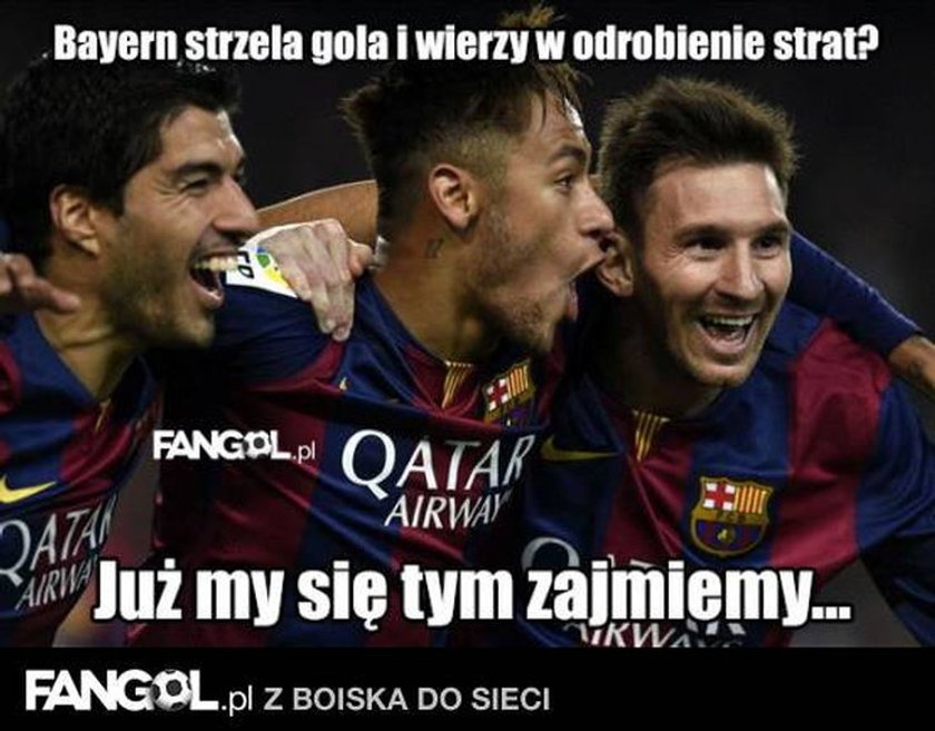 Memy po meczu Bayernu Monachium z Barceloną!